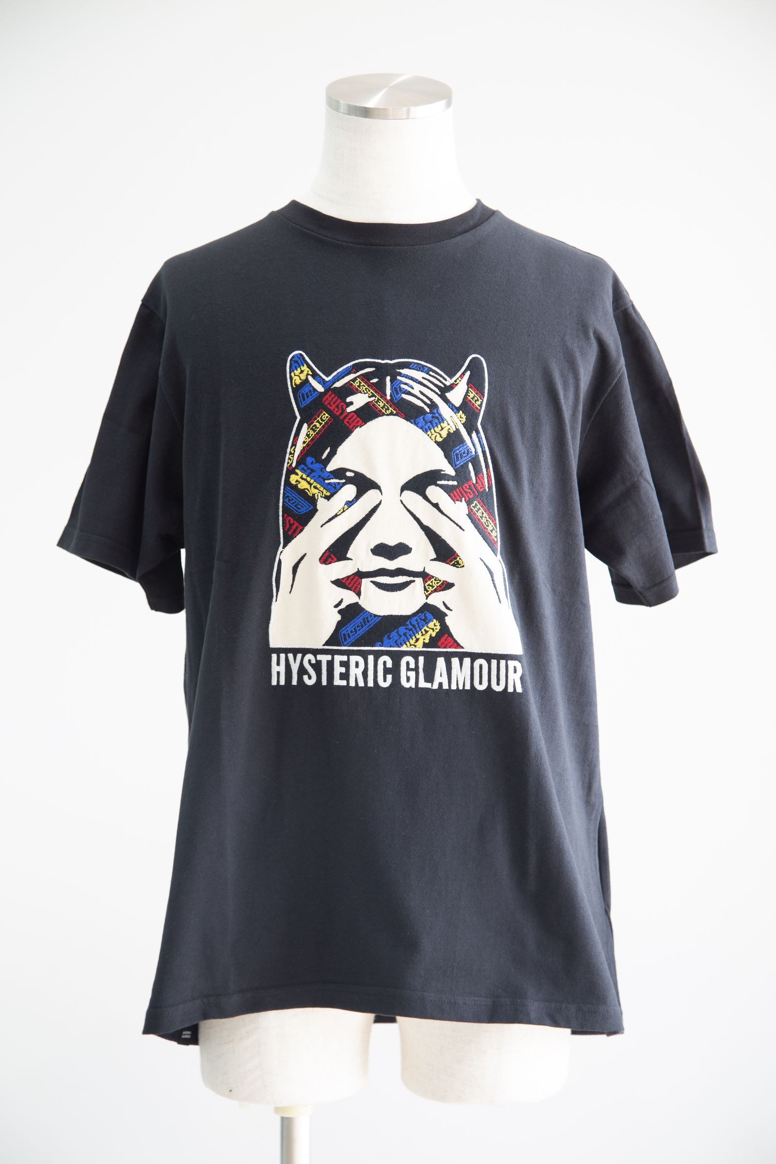 HYSTERIC GLAMOUR - SEE NO EVIL刺繍 Tシャツ / ブラック | Tempt