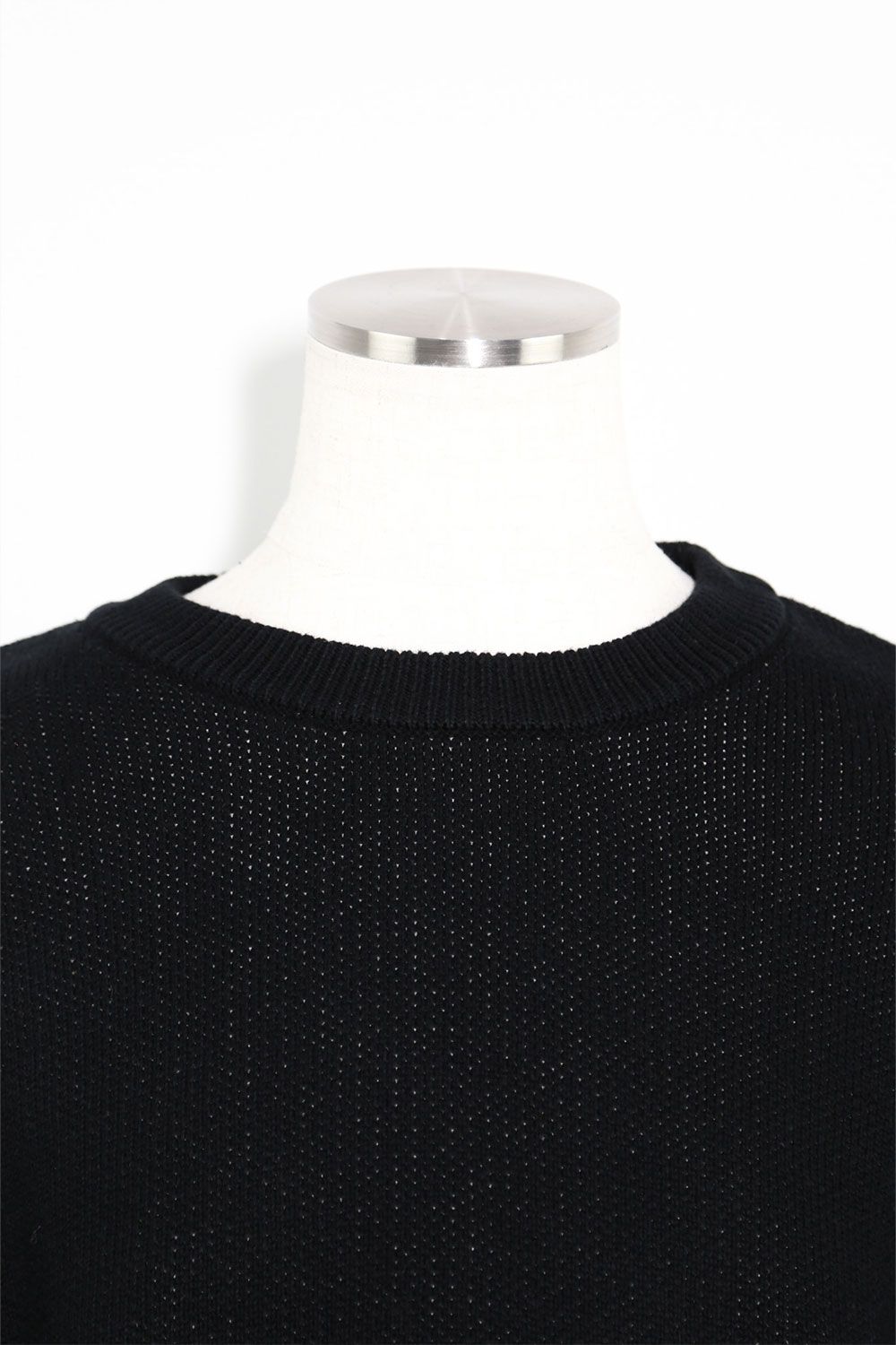 ジオメトリックパターンニット / Geo Pattern Knit Top / ブラック×アイボリー