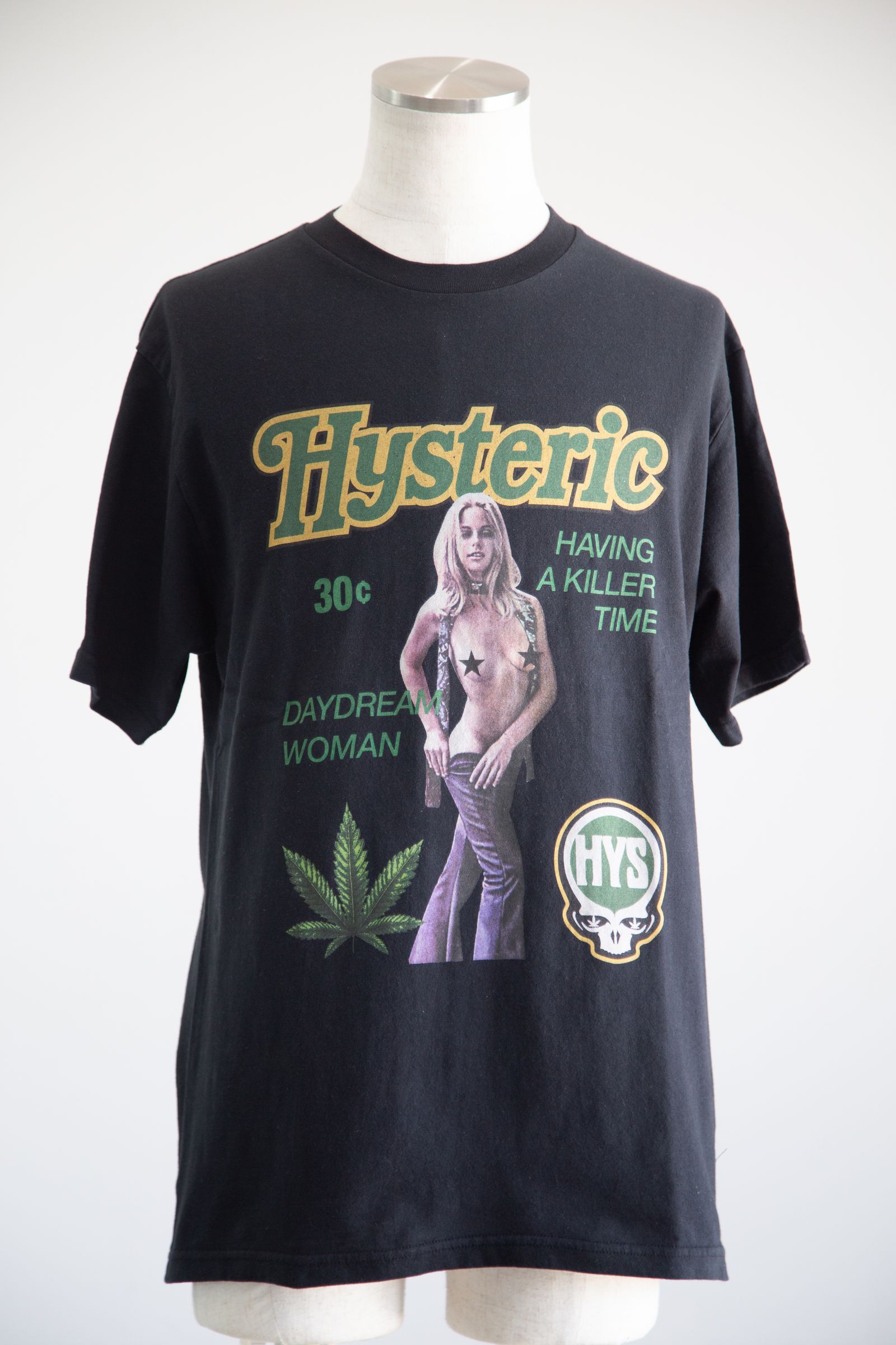 HYSTERIC GLAMOUR - DAYDREAM WOMAN Tシャツ / ブラック | Tempt