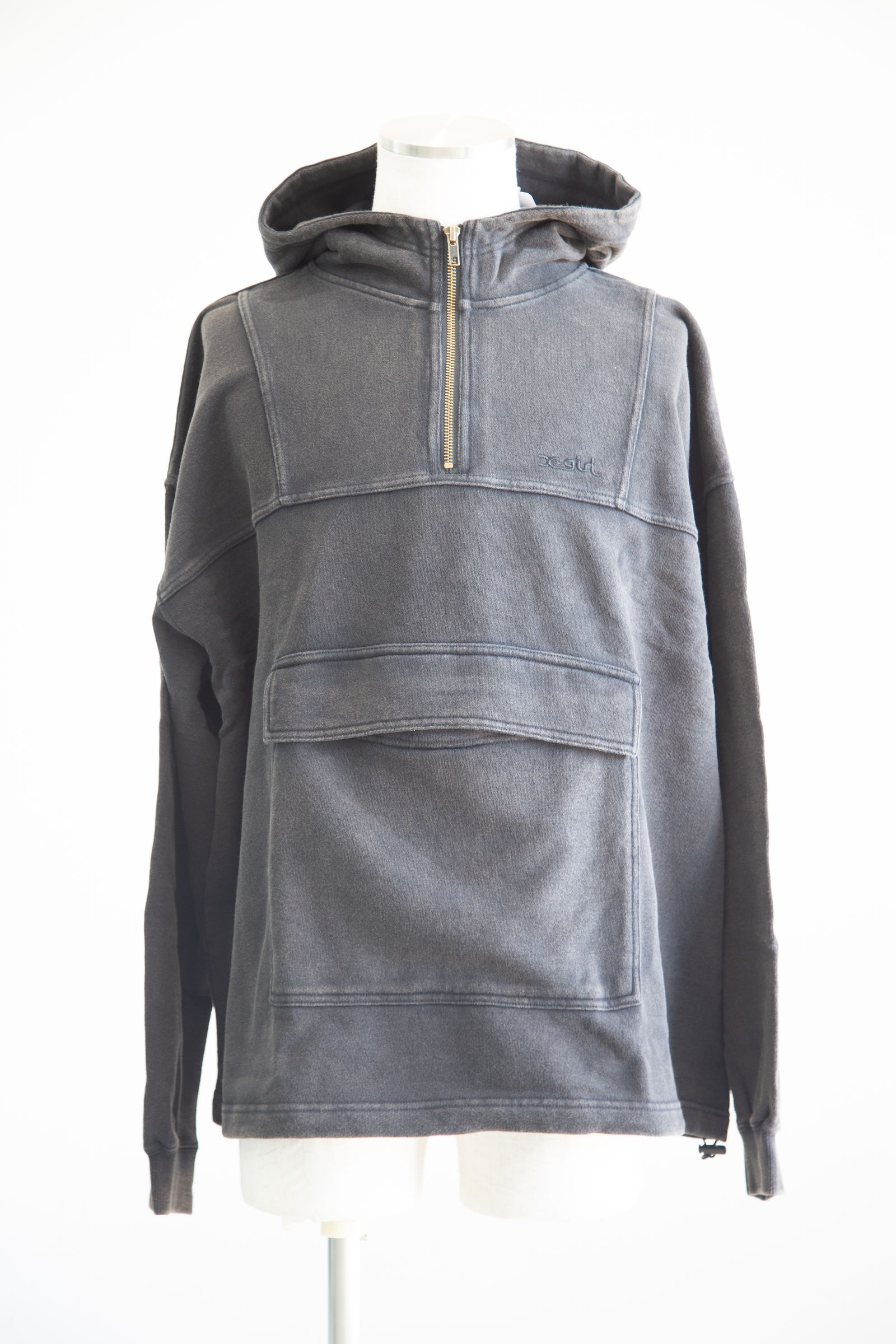 ANORAK SWEAT TOP / ブラック