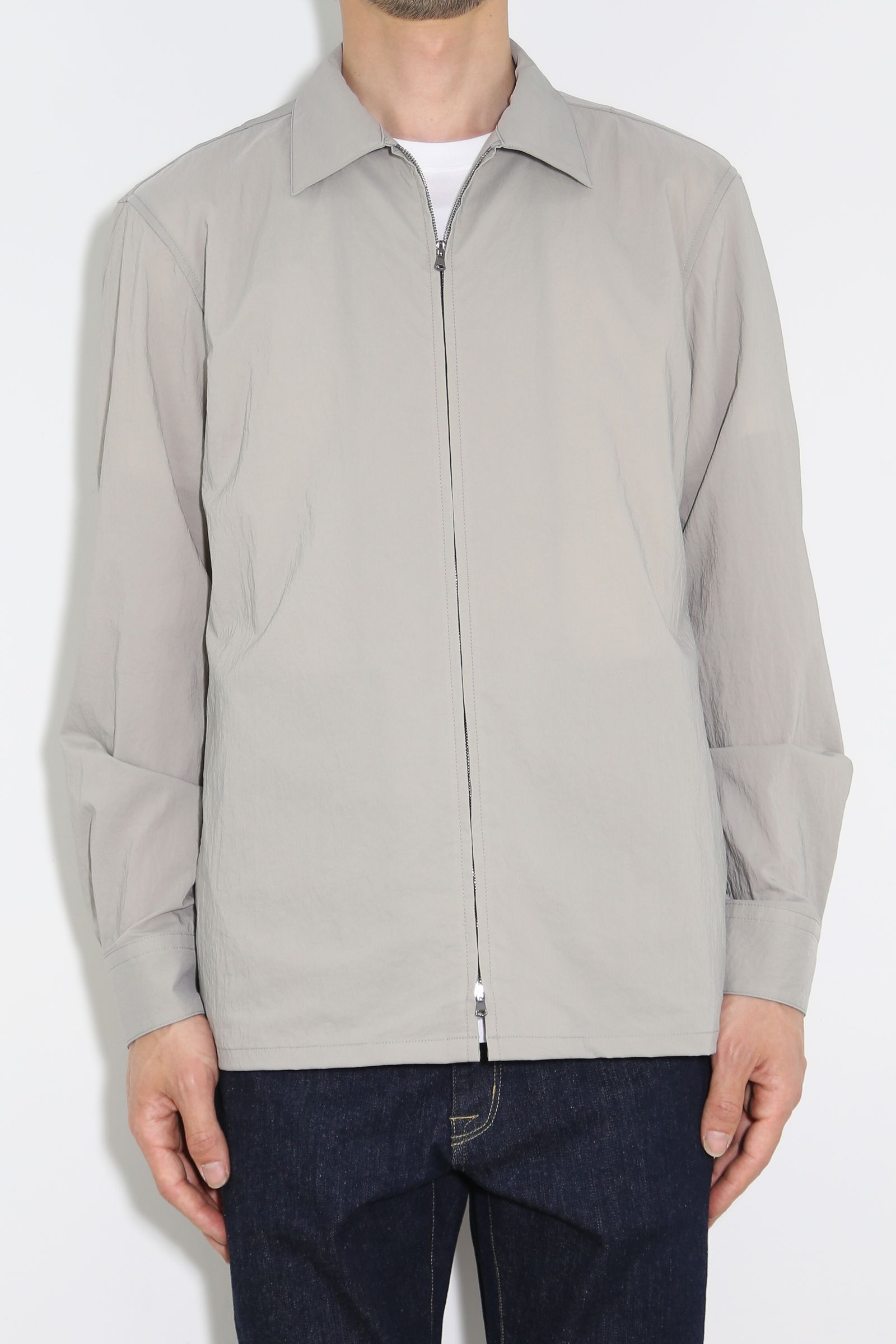 [ラスト1点 サイズ4] ZIP SHIRT JACKET / ライトグレー