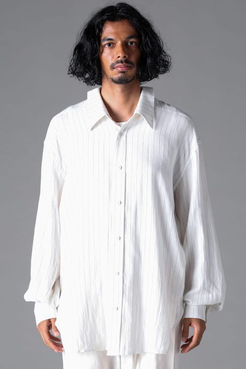 BACK FACE SHIRT / ホワイトストライプ