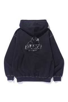 RHINESTONE OG ZIP HOODED SWEATSHIRT / ブラック