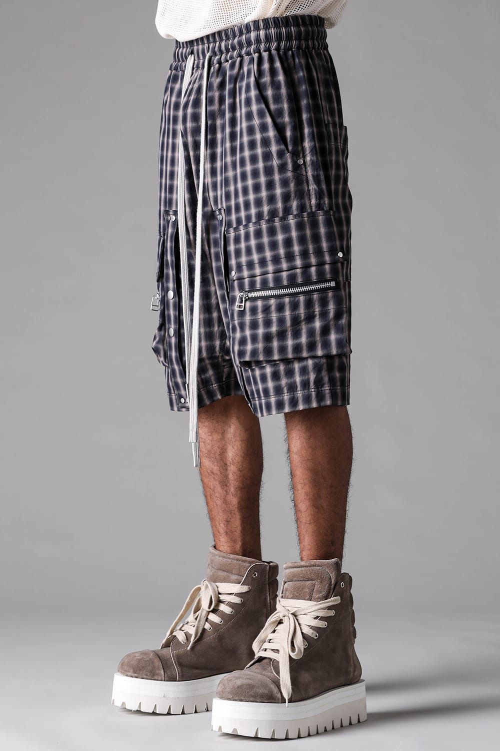 Plaid Cargo Shorts