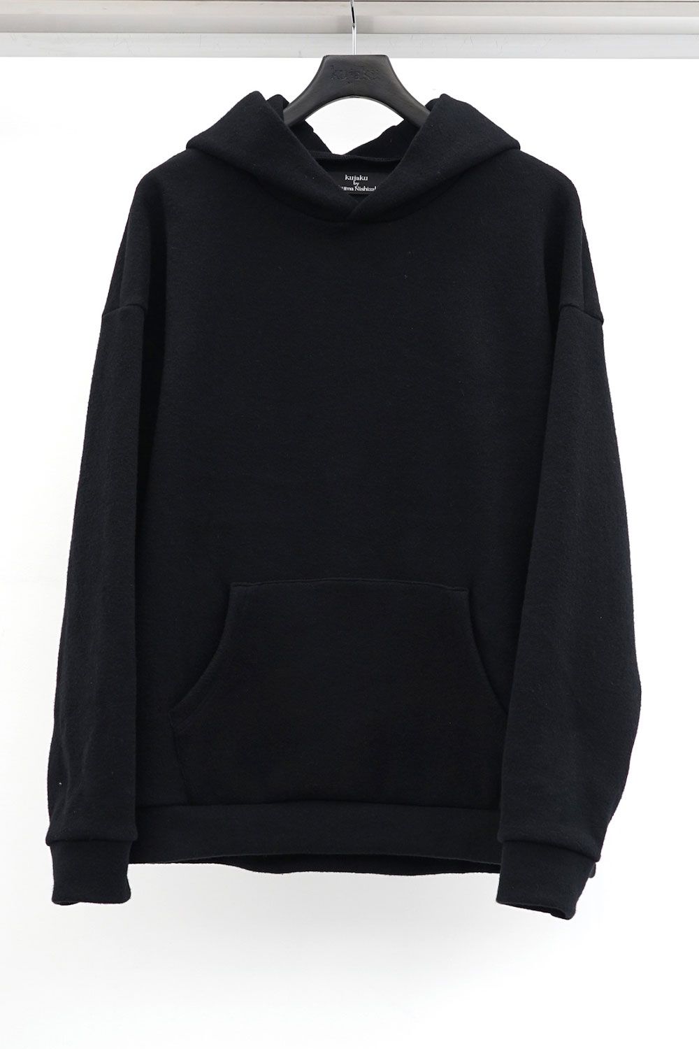 cotton/wool jersey hoodie