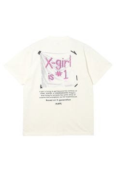 X-girl FLAG S/S TEE / ホワイト