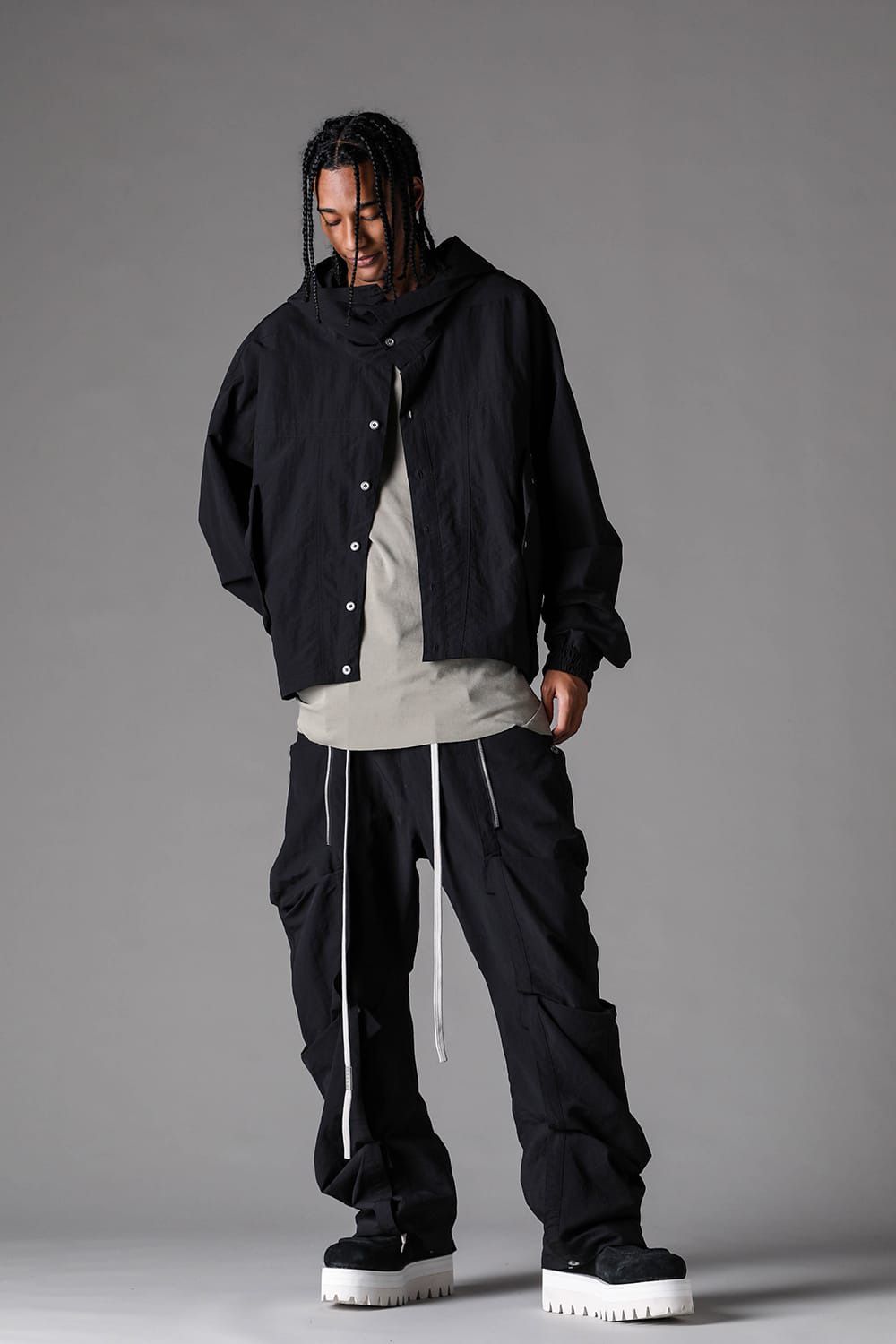 Side Layered Long Pants