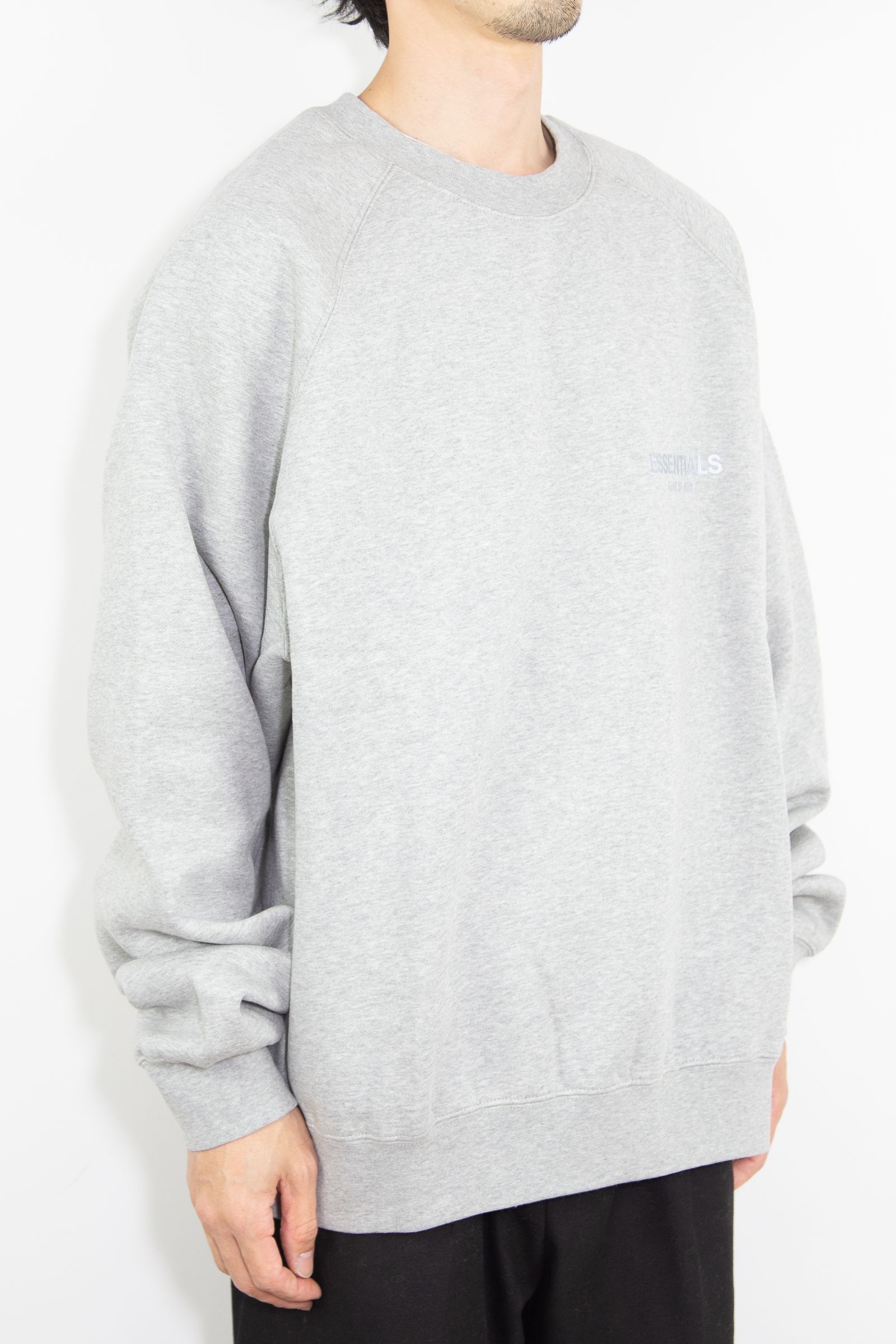 21FW 1POINT LOGO CREW SWEAT SHIRTS / ヘザーオートミール