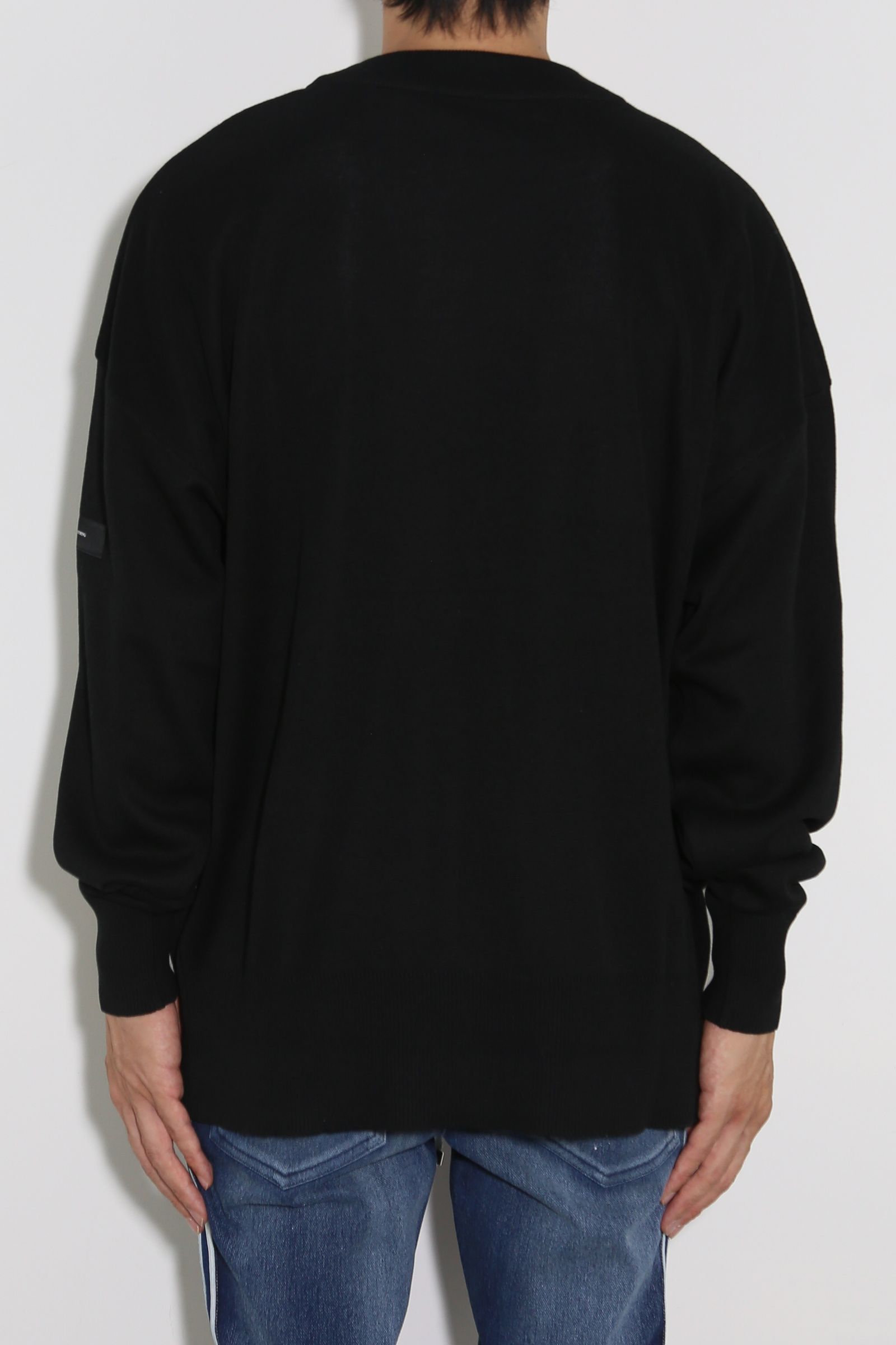 SILK KNT OVER LONG SLEAVE / ブラック