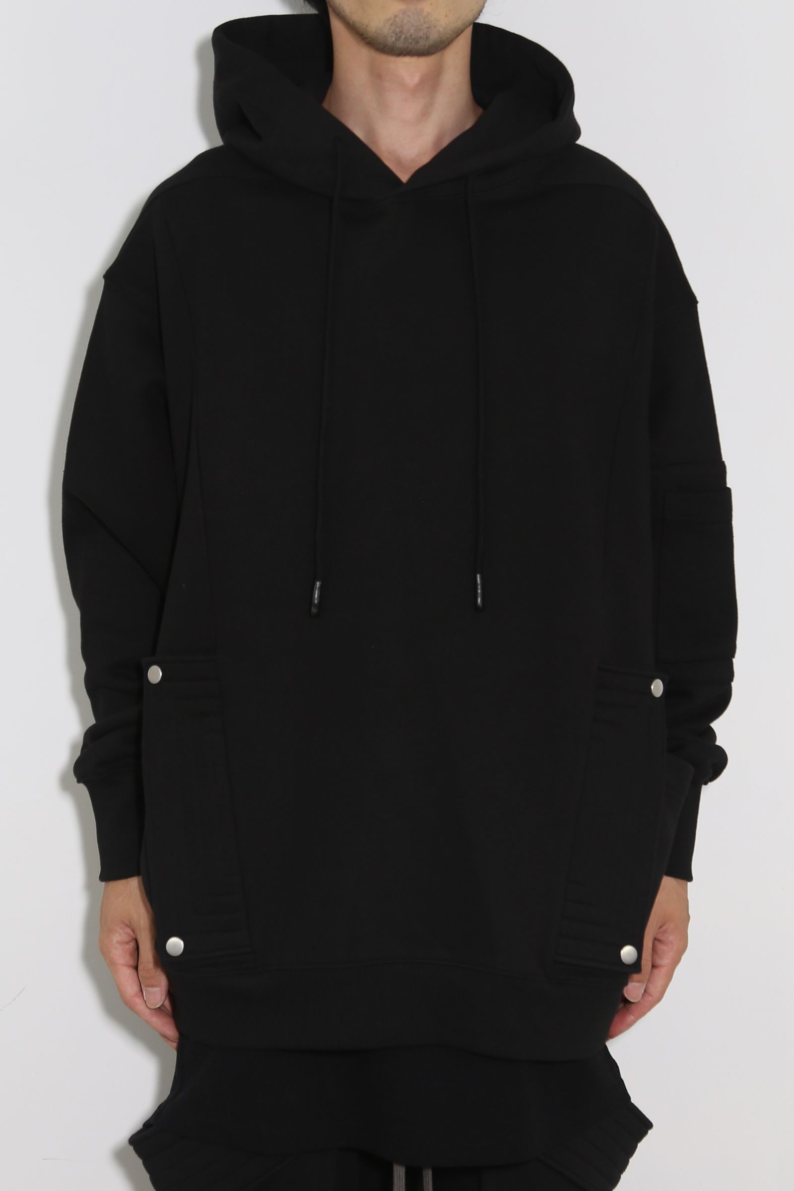 Sweat Millitary Hoodie / ブラック
