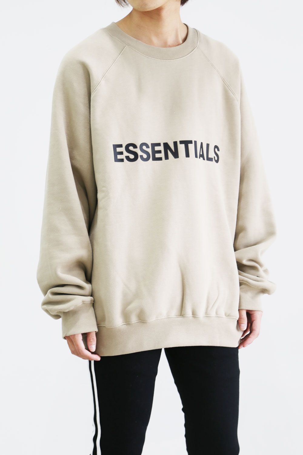 Essentials crewneck Sweatshirt スウェット タン