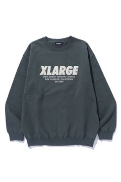 CHENILLE LOGO CREWNECK SWEATSHIRT / グリーン