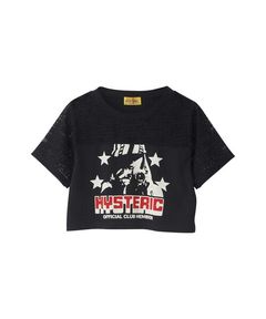 CAMERA CLUB ショート丈Tシャツ / ブラック