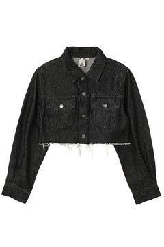 OVERDYED DENIM JACKET / ブラック