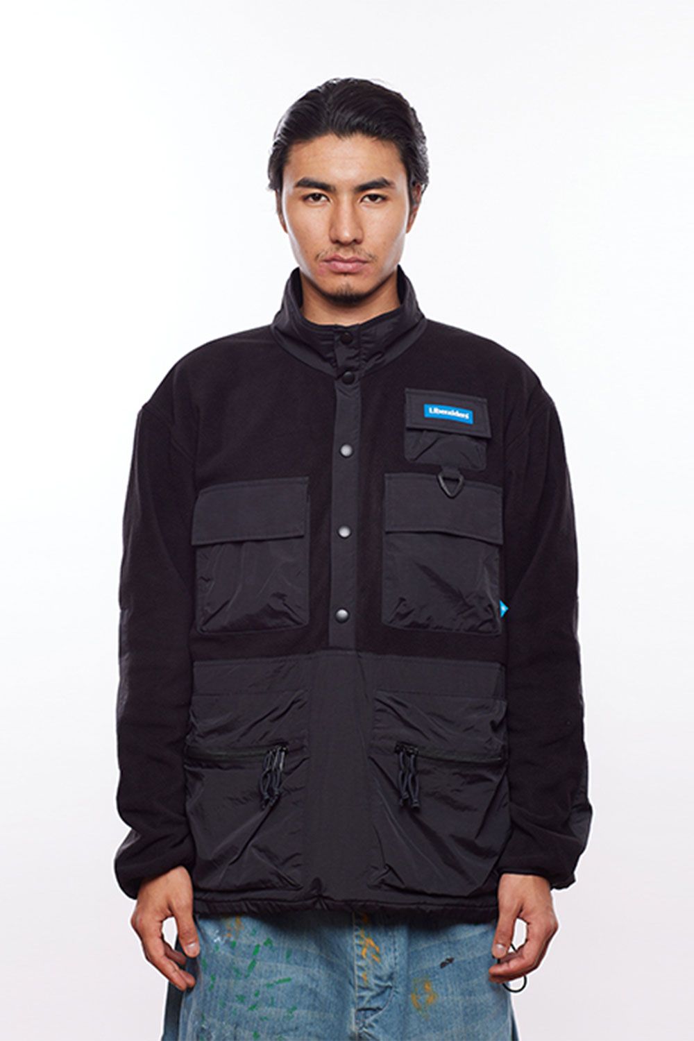 liberaiders - FLEECE UTILITY ANORAK / ブラック | Tempt