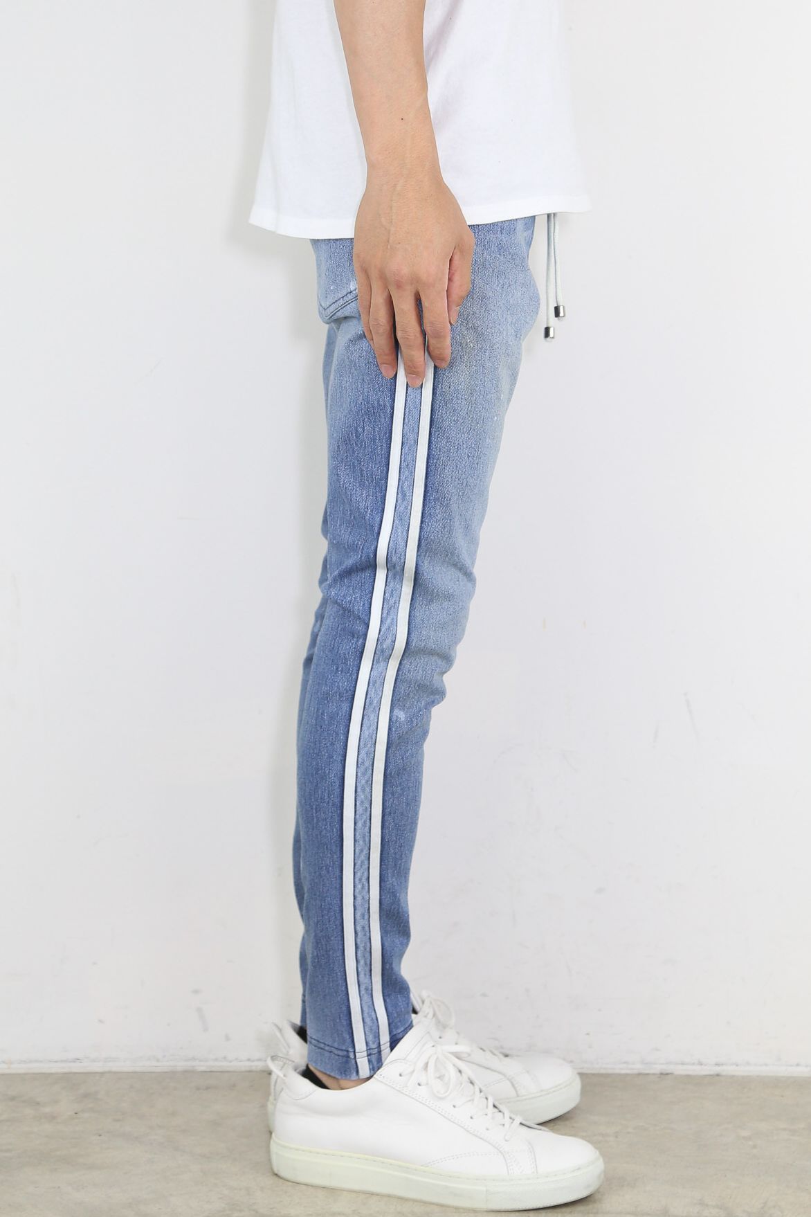 【人気継続商品】EX denim jersey BLINDLINE PT / ライトインディゴ