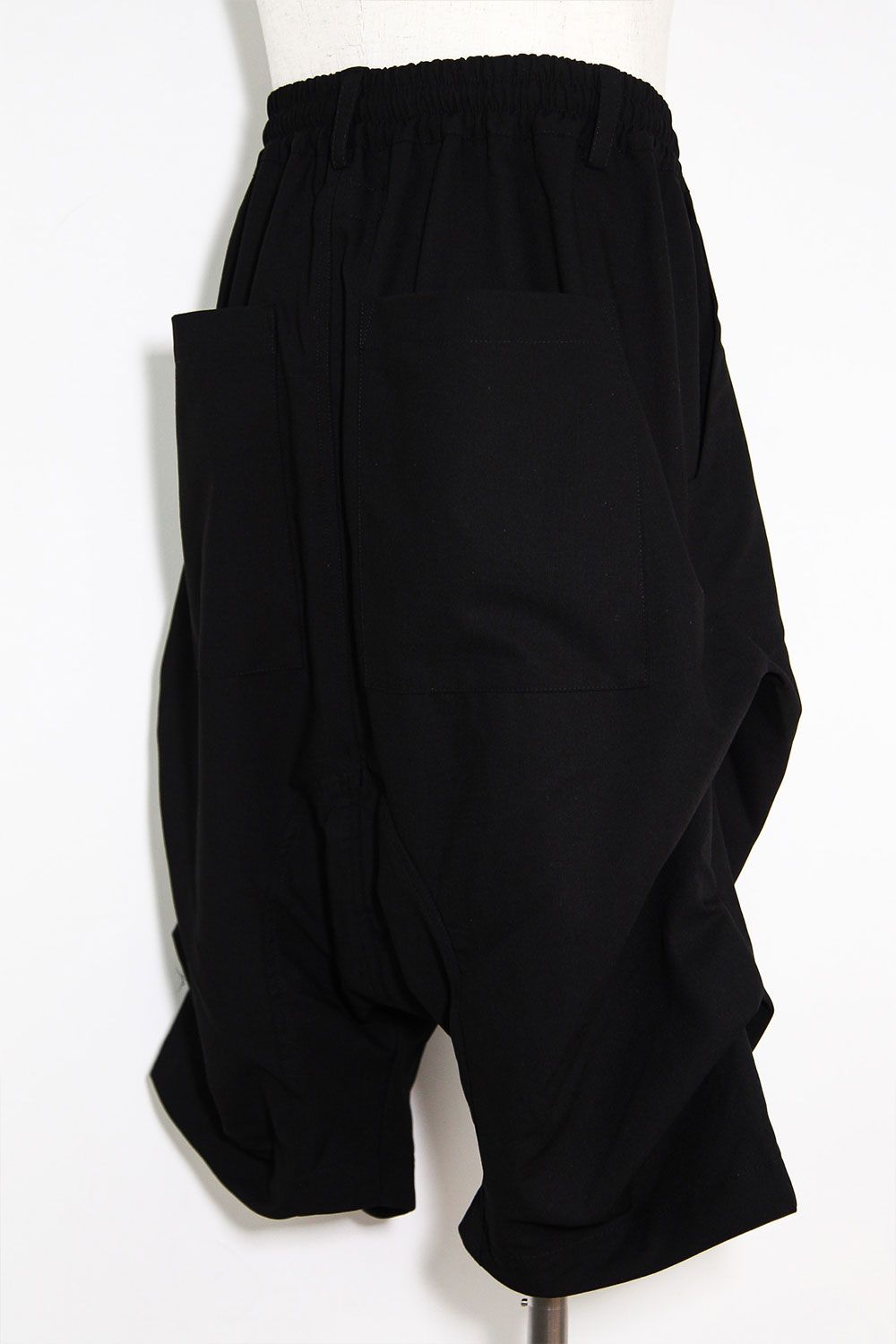 [ラスト1点 サイズ1] サマーウールタックショーツ / Summer Wool Tuck Shorts / ブラック / ag-11020-2