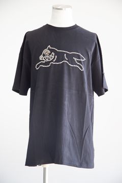 【ICECREAM】 PEARL BEADS T-SHIRT / ブラック