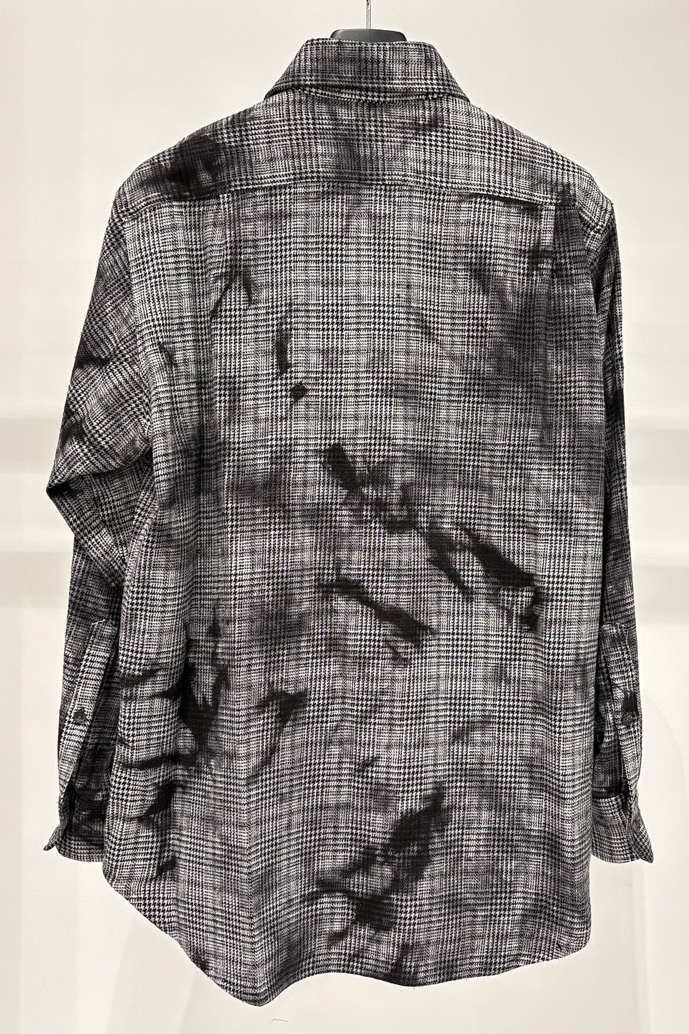 ［ラスト1点 サイズ2］Unevenly Dyed Houndstooth Dress Shirt