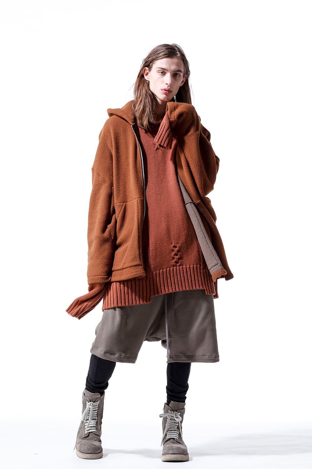 ローゲージニットプルオーバー / Low Gauge Knit Pullover / ブラウン