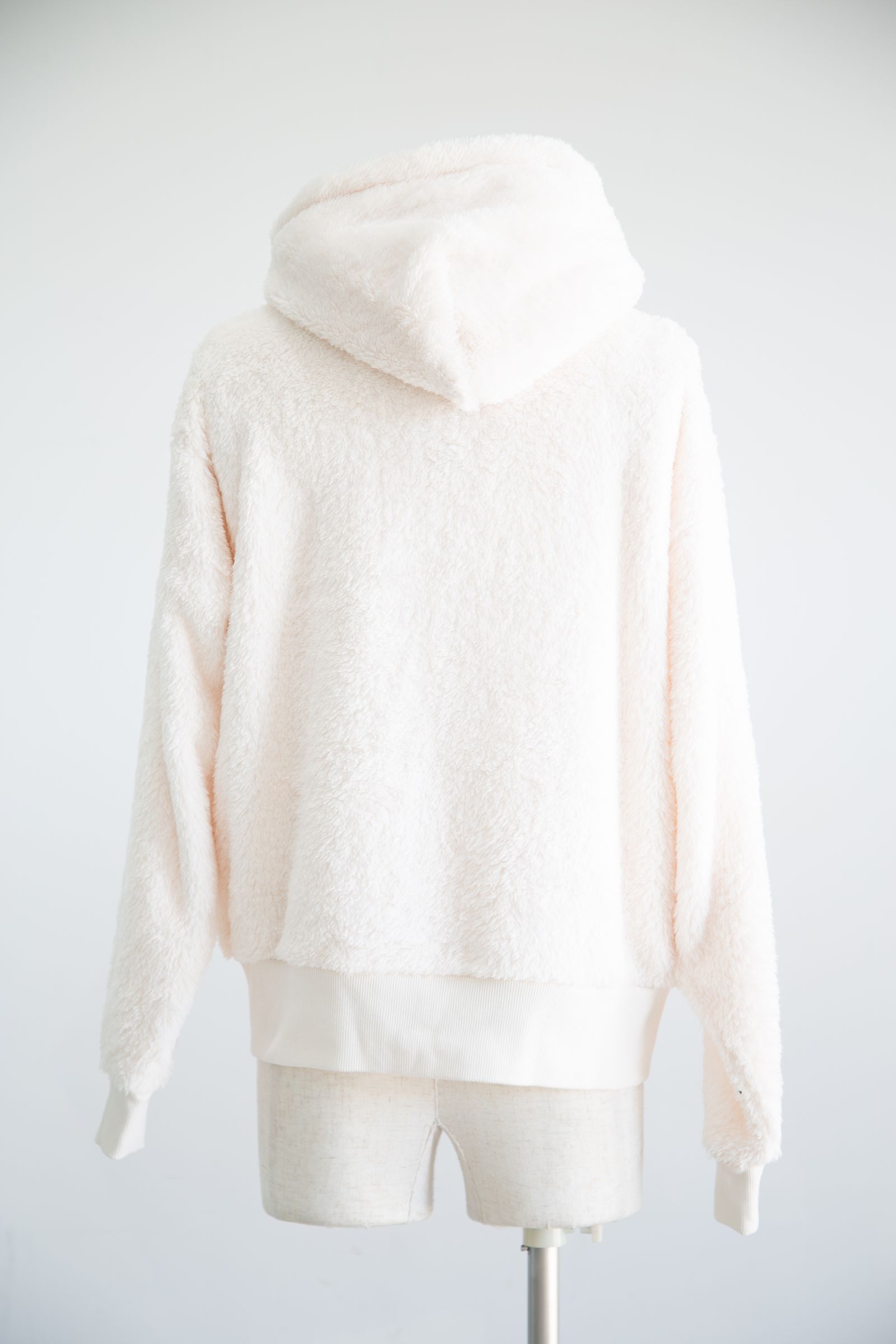 X-girl - [ラスト1点 サイズS] FLUFFY ZIP UP HOODIE / ブラック