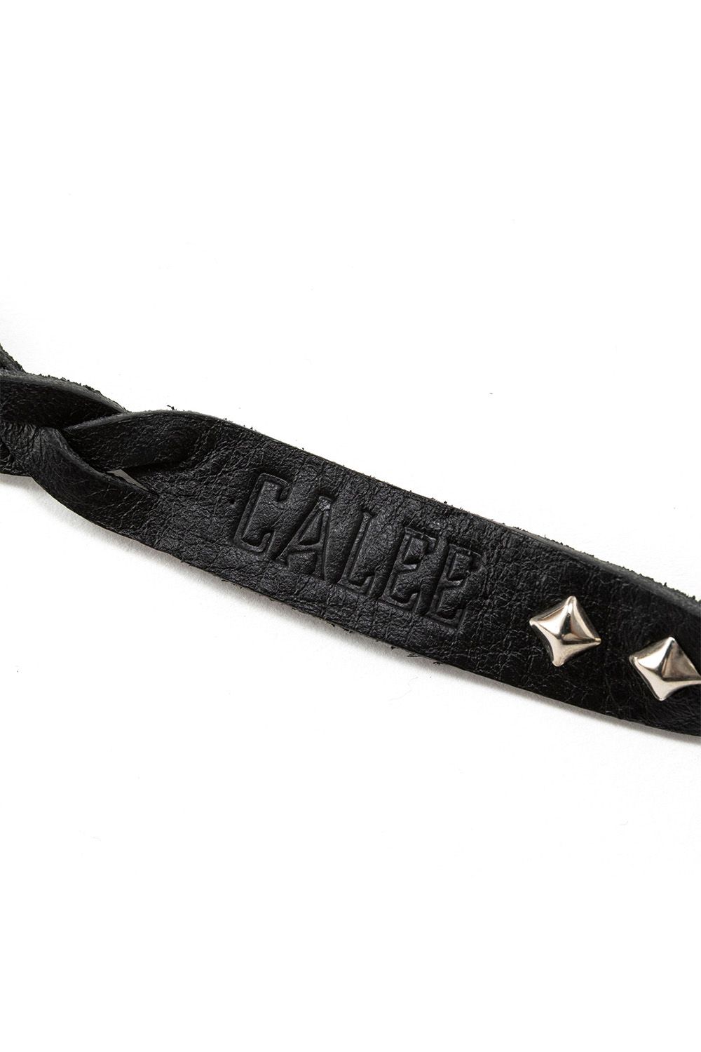 STUDS LEATHER WRIST STRAP / ブラック