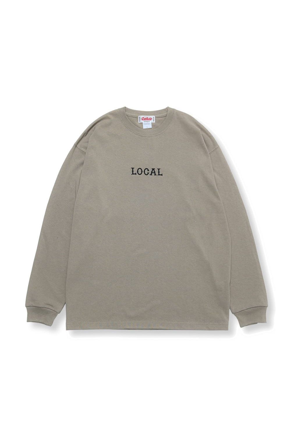 CLASSIC LOCAL LOGO EMBROIDERY L/S TEE / カーキ