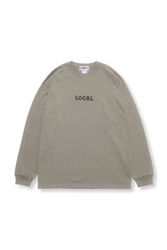 CLASSIC LOCAL LOGO EMBROIDERY L/S TEE / カーキ