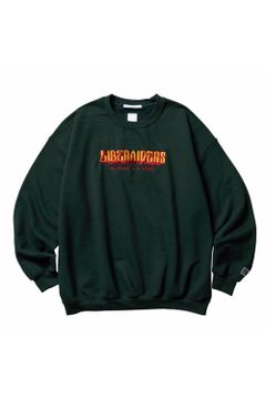 LR EMBROIDERY CREWNECK / グリーン