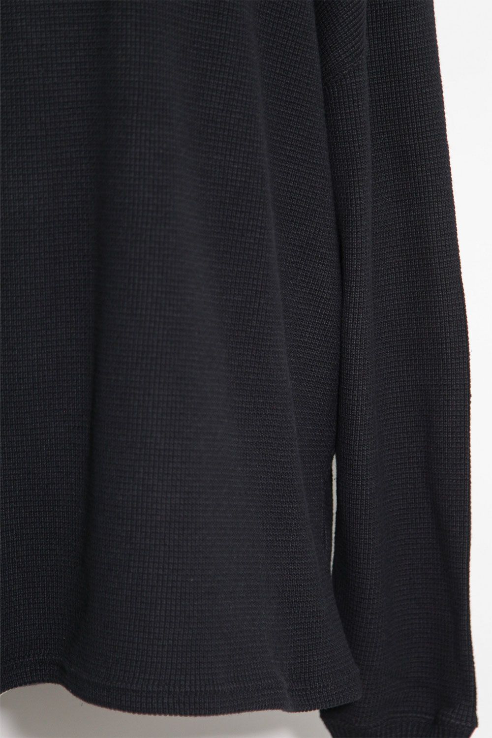 リブニットオーバーサイズトップ / Rib Knit Over Size Top / ブラック / ag-10093-2