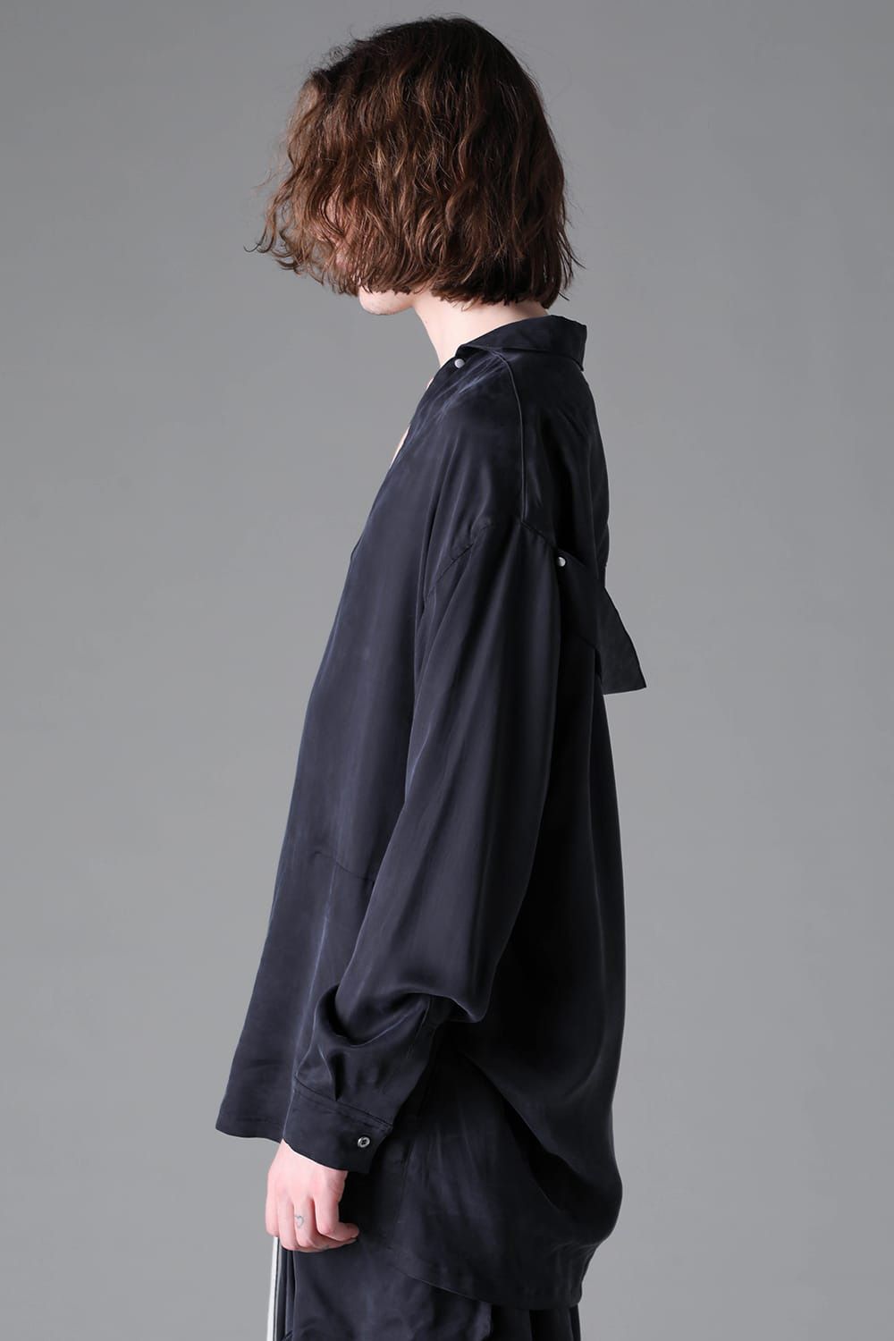 Satin V-Neck Shirts Pullover