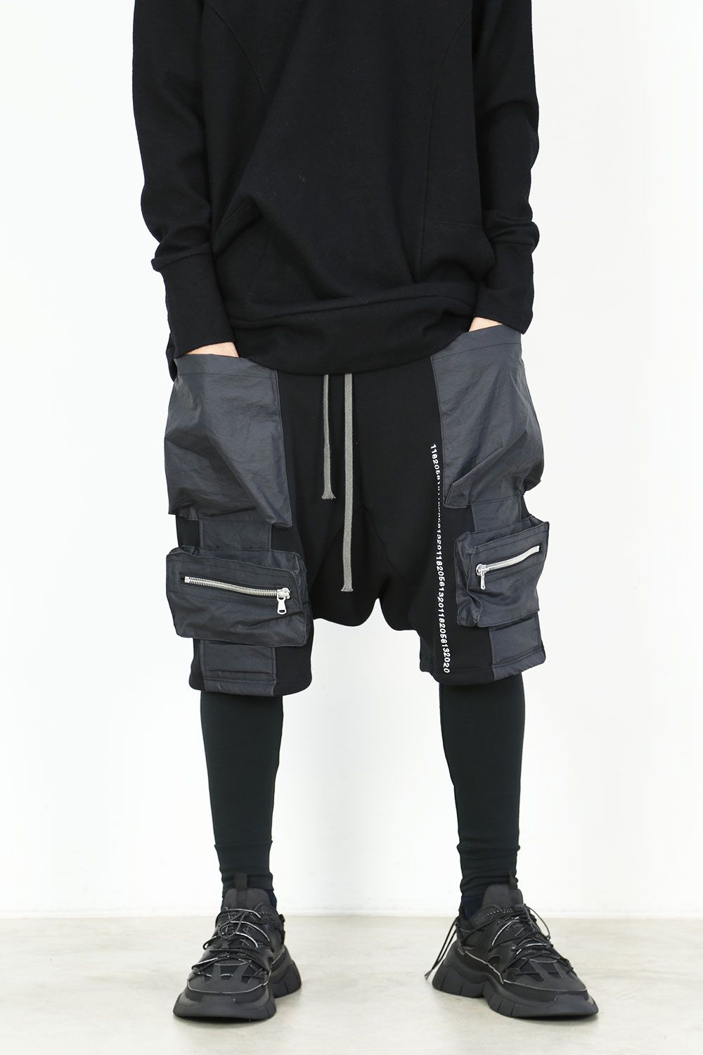 Cargo Sarouel Bomber Heat Shorts / ブラック