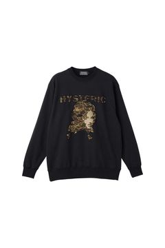 [ラスト1点 サイズXL] WOMAN HEADバックアップリケ スウェット / ブラック