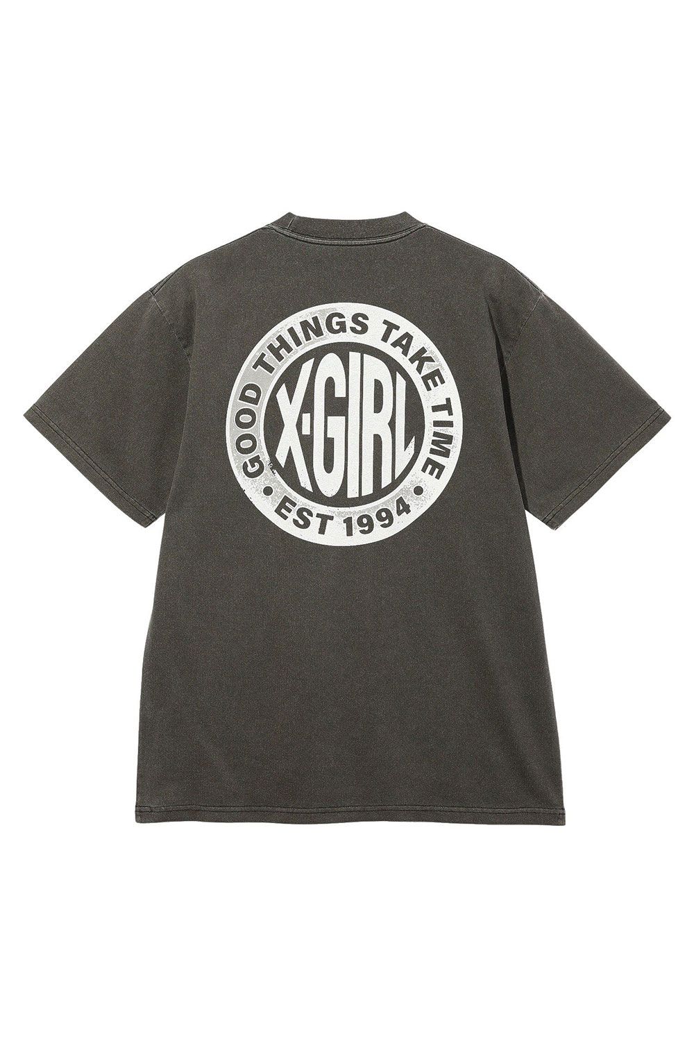 DISTRESSED CIRCLE LOGO S/S TEE / ブラック