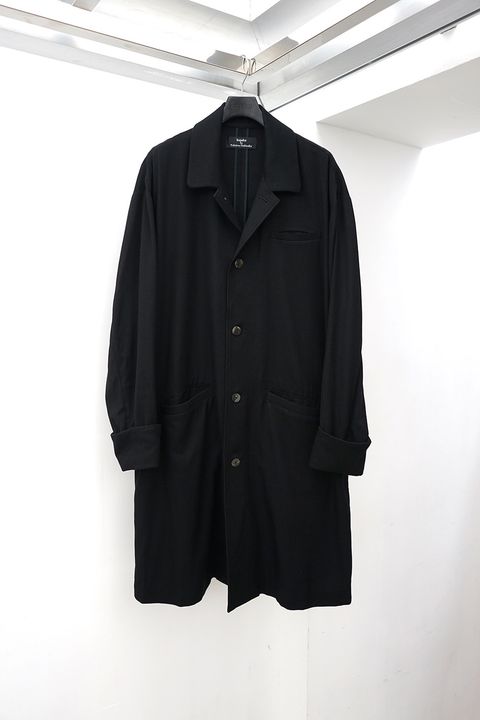 Double-Cuff Sten Collar Long Coat