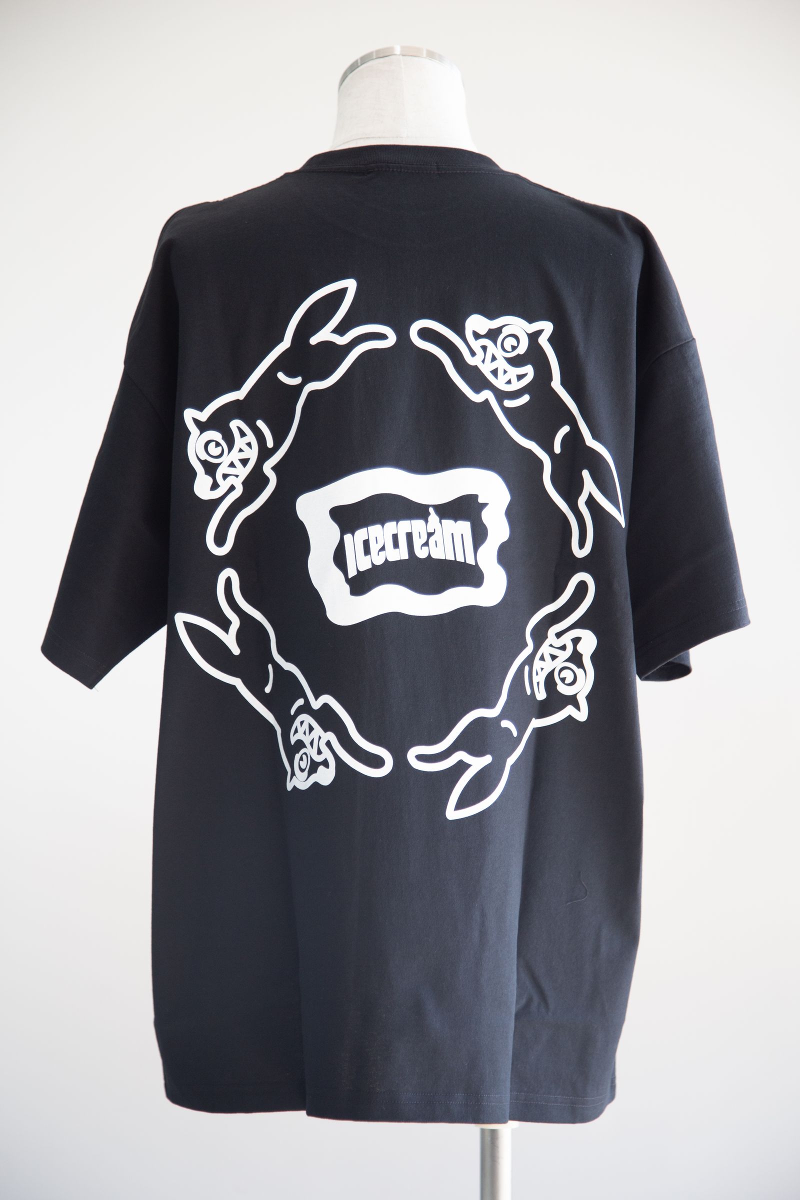 【ICECREAM】 COTTON T-SHIRT DRIP / ブラック