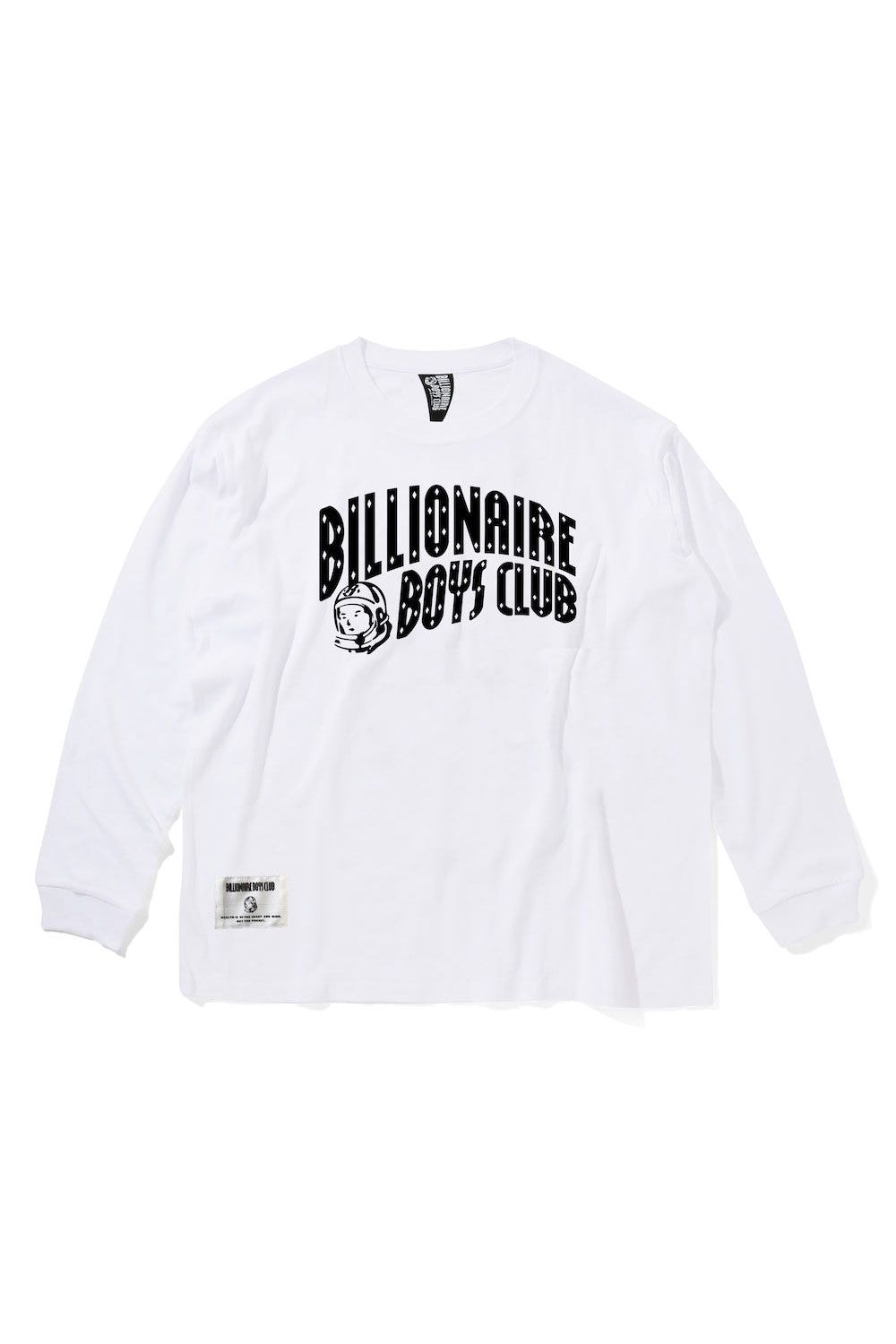 【BILLIONAIRE BOYS CLUB】COTTON L/S T-SHIRT ARCH LOGO / ホワイト