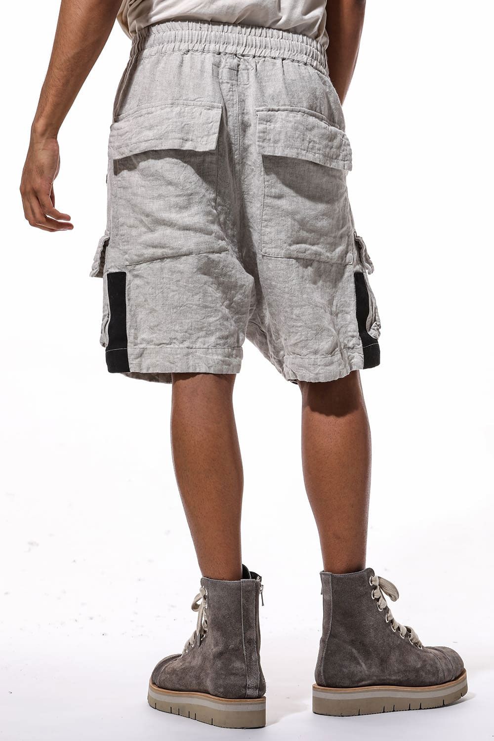 リネンショーツ / Linen Shorts / ライトグレー / ag-9003-3