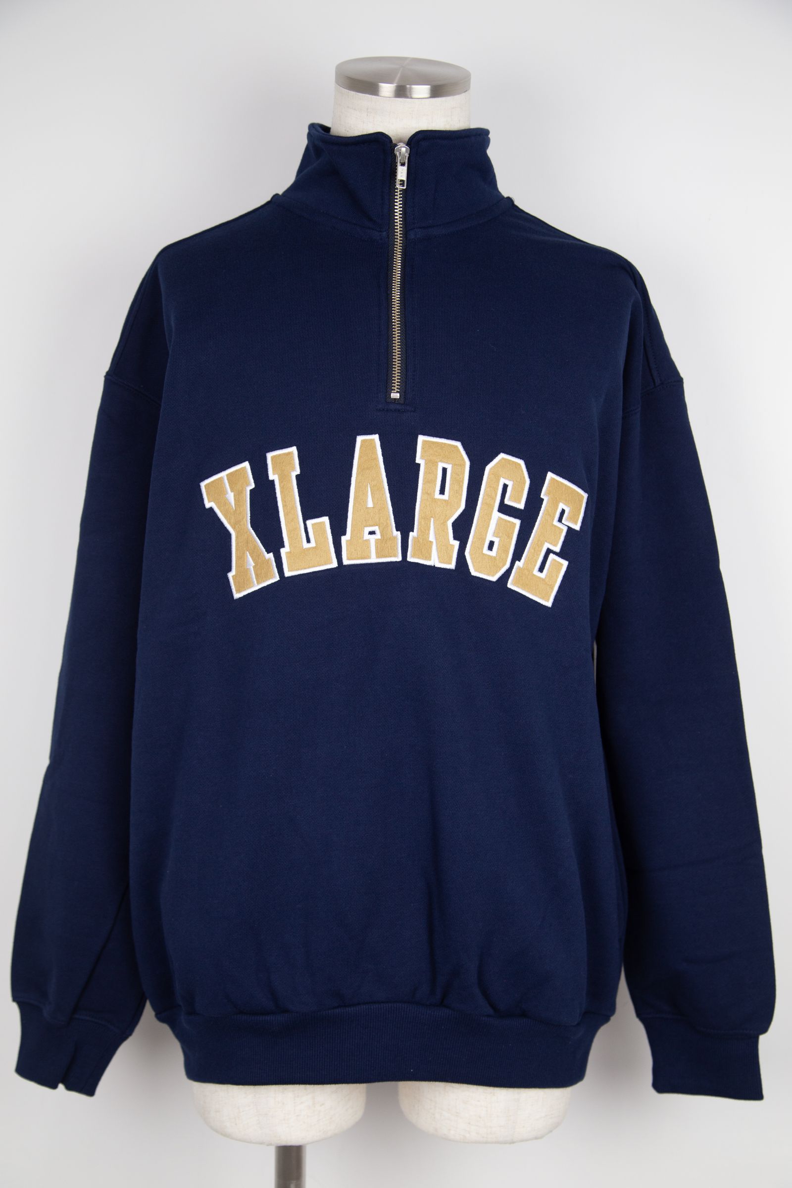 XLARGE - HALF ZIP PULLOVER SWEAT / ネイビー | Tempt