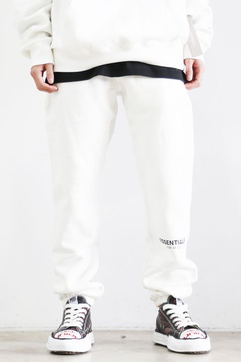FRONT LOGO REFLECTOR SWEAT PANTS / ホワイト