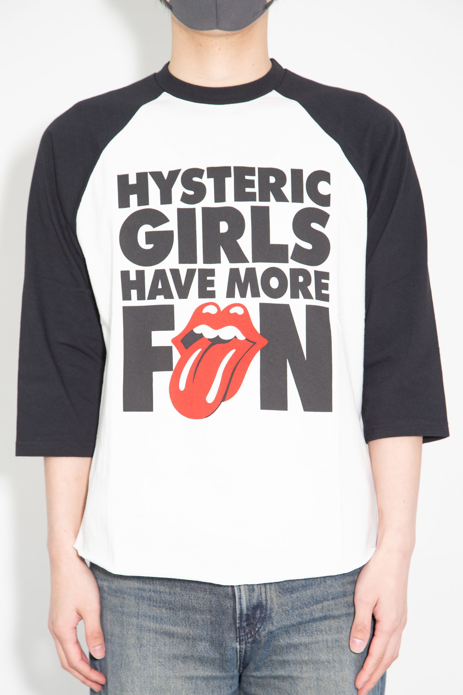 THE ROLLING STONES/HAVE MORE FUN 七分袖Tシャツ / ホワイト