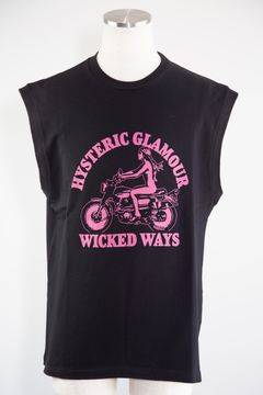 [ラスト1点 サイズL] WICKED WAYS ノースリーブTシャツ / ブラック