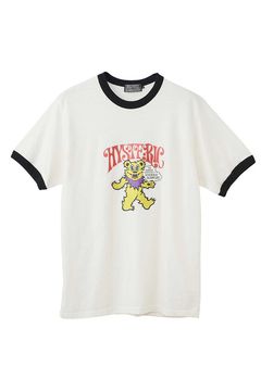 FIRE BEAR GLITTER Tシャツ / ホワイト