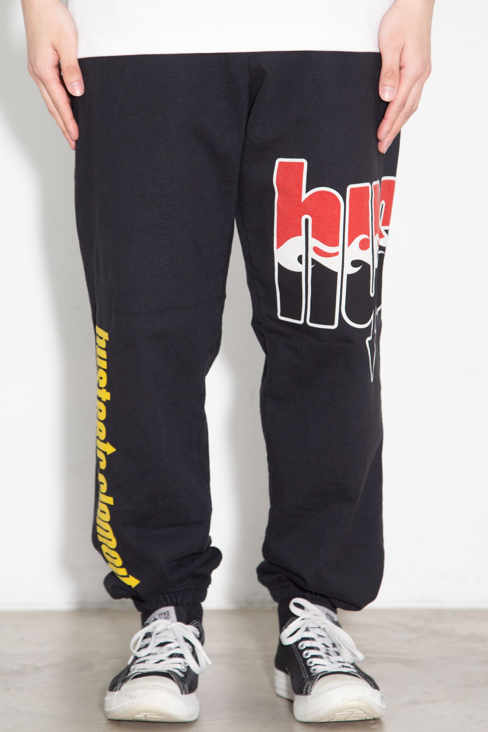 HYS FLARE LOGO スウェットパンツ / ブラック