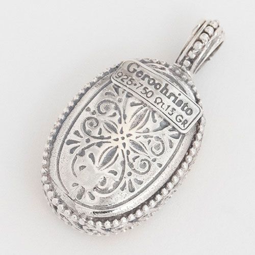Garden Shadows Medium Oval Pendant / GP005