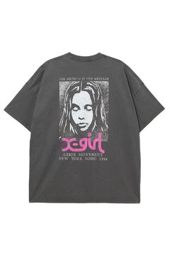 FADED FACE S/S BIG TEE DRESS / ブラック