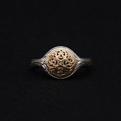 Mediterranean Round Pinky Ring / GR117