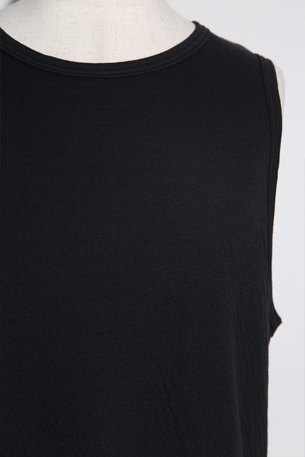 Double Gauze Long Tank Top / ブラック