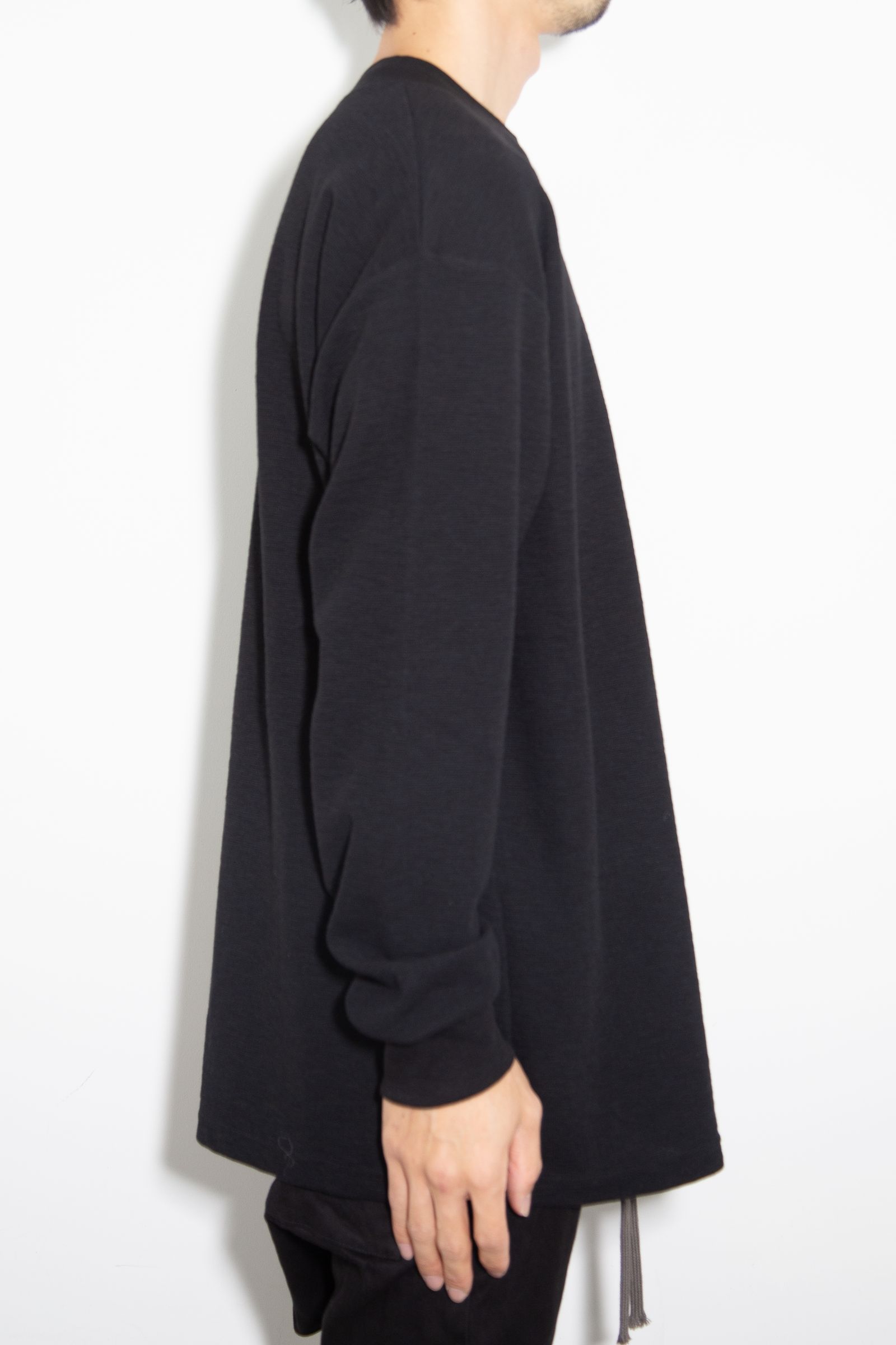 サーフニットリラックスフィットカットソー / Surf Knit Pullover / ブラック / ag-6082