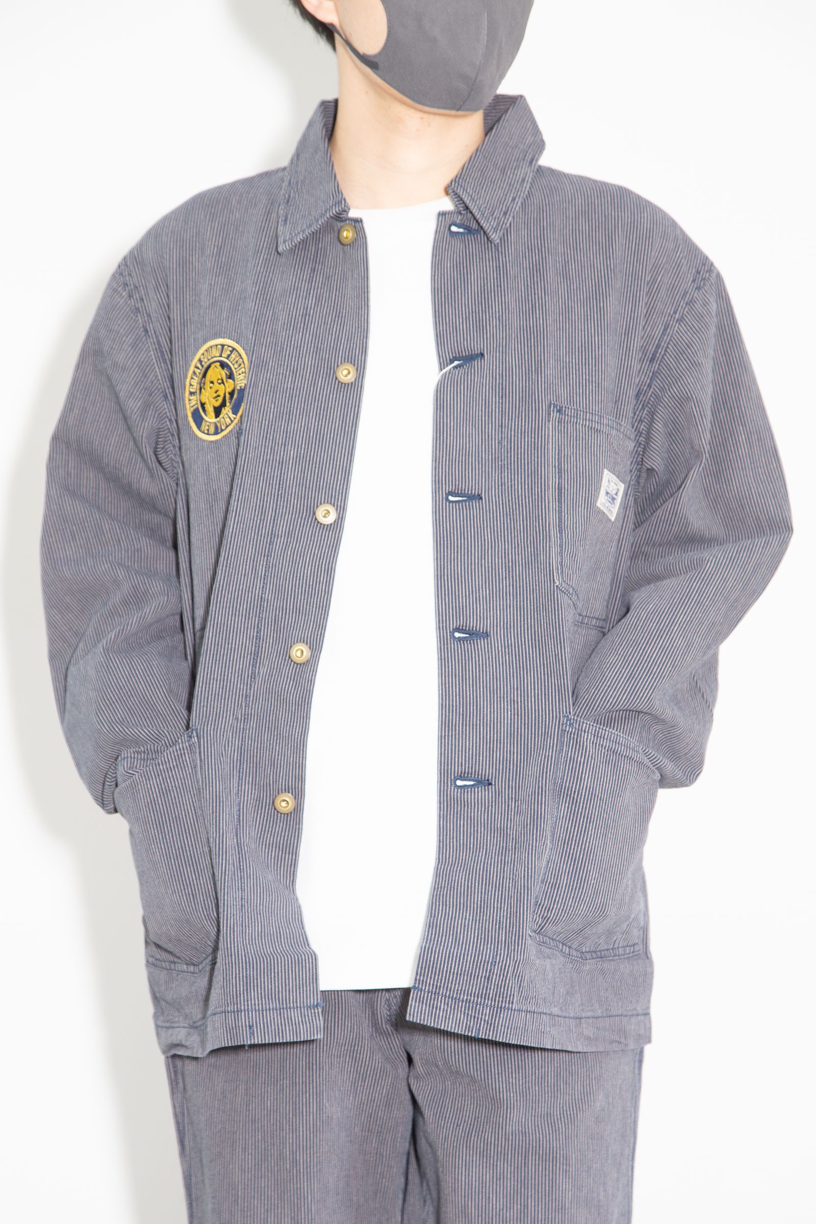 HYSTERIC ECHO DREAM刺繍 カバーオールジャケット / インディゴ